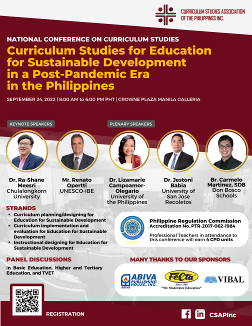 National Conference on Curriculum Studies (NCCS) 2022